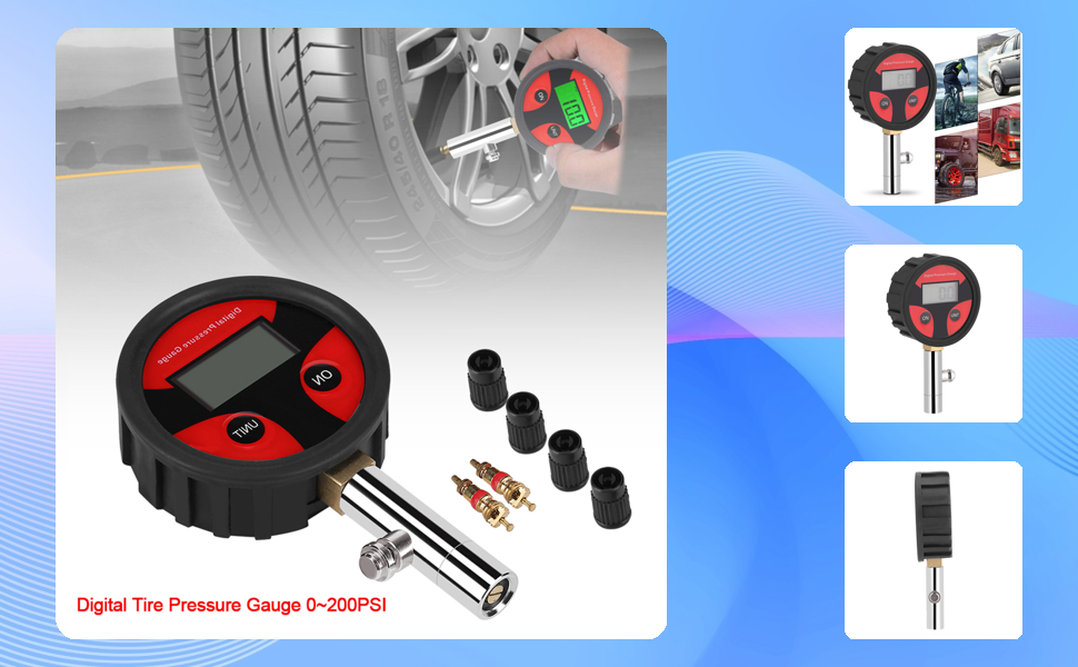 LCD Digital Tire Pressure Air Gauge