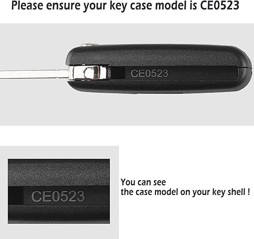 AULESSE Peugeot Coque de Clé Télécommande 2 Boutons 433 MHz PCF7961 Puce, Clé Complète avec Electronique à Programmer pour Peugeot/Ci-tro-en 207 307 308 408 CE0536 Clé à Distance de Voiture - Poukt