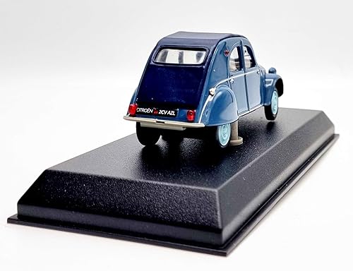 NOREV CITROËN 2CV AZL de 1960 Bleu Glacier Jantes Bleues Voiture de Collection 1/43 Métal - Poukt