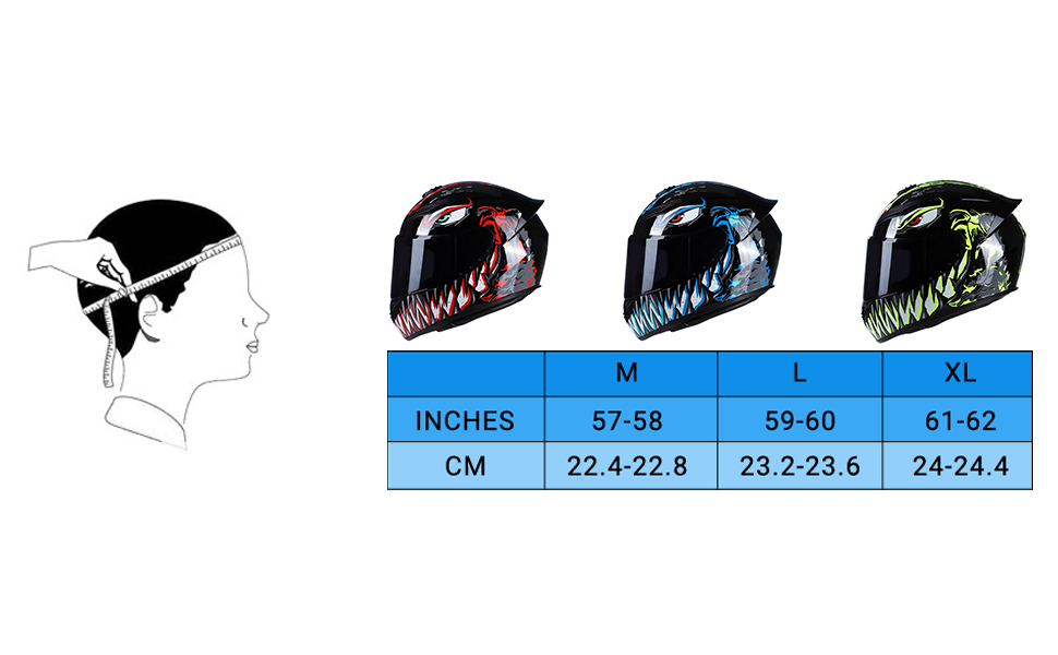 Casque de moto Venom