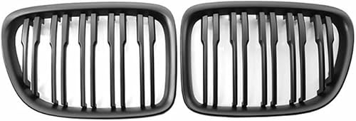 Viviance Calandre de pare-chocs avant de voiture Calandres compatible avec BMW E84 X1 18i 20i 25i 28i 2010-2015 - Noir brillant - Poukt