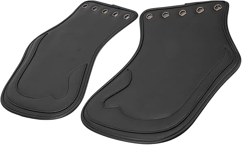 QANYEGN Selle De Déflecteur De Chaleur 2 Pièces, Cté De Déflecteur De Chaleur en PU, Coussinet De Déflecteur De Bouclier Thermique De Selle Latérale en Cuir pour la Plupart des Motos - Poukt