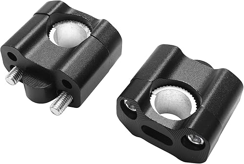 Qoekacy 1 Paire CNC 22Mm 28Mm Hors Route Barres de Moto Pinces Guidon Risers Adaptateur pour 7/8 Pouces 1-1/8 Pit Dirt Moto pour Noir - Poukt