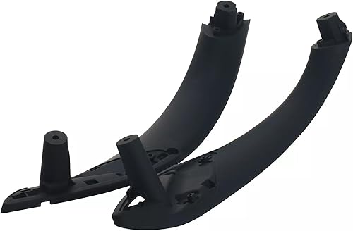 FiTspi Lot de 2 poignées de porte intérieure avant gauche et avant droite pour B-MW F30 F31 F32 F33 F35 F36 F80 F82 F83 2012-18 Noir - Poukt