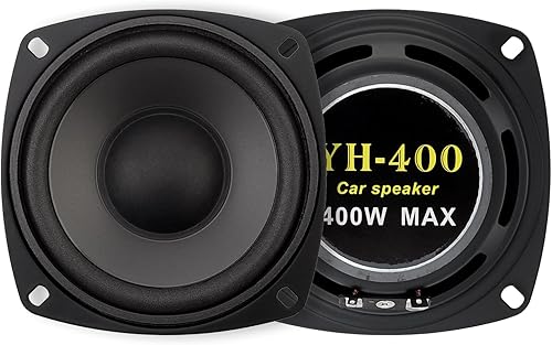 DriSentri 2 Pièces Car Haut-Parleur Audio 400W Voiture à 2 Voies HiFi Coaxial Encein de Haut-Parleur Porte Audio Auto Stéréo Séplet Freency Speakers - Poukt