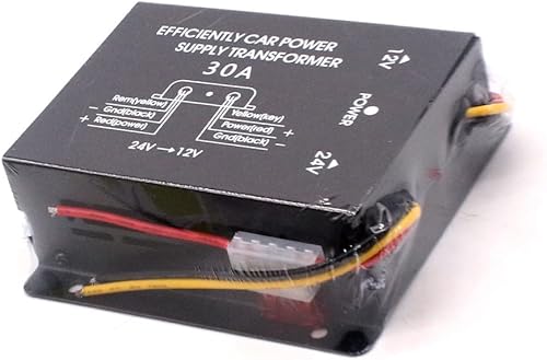 Sound Way Convertisseur CC DC 30A 24v à 12v pour Les Voitures, Transformateur de Tension Automatique, Convertisseur Abaisseur 360W - Poukt