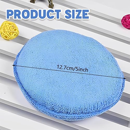 4 Pièces éponge Voiture,éponge de Polissage Tampon Polissage Tampon Applicateur Voiture Eponge Polissage Voiture Pad Polissage,Eponge Microfibre Voiture avec Bande élastique,polish voiture - Poukt