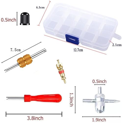 Extracteur de Valve de Pneu,Outil de Réparation de Valve de Pneu,Tire Repair Kit,Kit de Dépose de Valve de Pneu,Outil de Réparation de Soupape,Outil de Réparation D'obus de Soupape 33 Pcs Tokaneit - Poukt