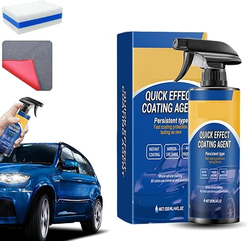 Quick effect coating agent, Spray de revêtement rapide pour voiture avancé, Advanced Car Quick-Acting Coating Agent Spray Imperméable à la poussière et avec des effets glaçants (3PCS) - Poukt