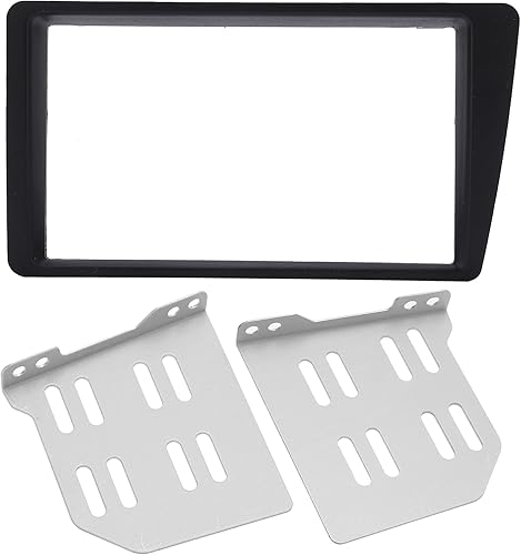 Kit de Tableau de Bord Radio Double DIN, Remplacement de Garniture de Cadre de Tableau de Bord Stéréo Radio 2Din pour LHD 2001-2005 - Poukt