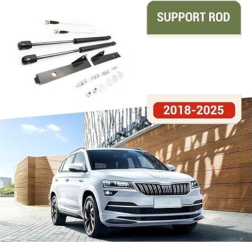 Ressorts À Gaz Capot Moteur pour Skoda pour Karoq 2017-2020 2021 2022 2023 Capot Voiture Capot Ascenseur Tige Hydraulique Jambe De Force Ressort Amortisseur Barres Support Vérin À Gaz - Poukt