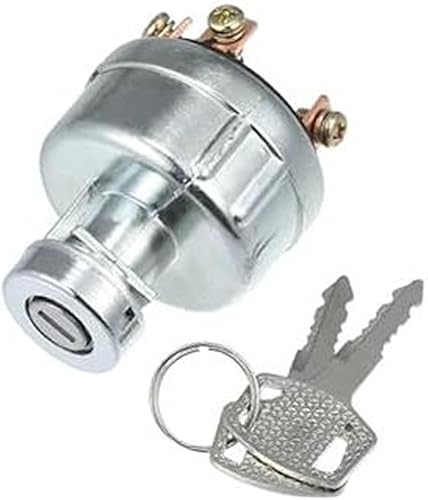 MEXWLOP Interrupteur d'allumage avec clés, for Mitsubishi, for tracteurs D1300 D1500 D1650 D1800 D1850 D2000 D2300 D2350 - Lot de 3 pièces de Rechange Verrouillage du contacteur d'allumage de Voiture - Poukt