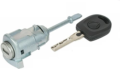 HUVNEXA Cylindre de Serrure de Porte conducteur à Anneau Gauche, for Seat, Cordoba Ibiza III 6L3837167B 6L3837168B avec clé 2002 – 2008 Serrure de Porte de Voiture(RINGT2 x Key) - Poukt