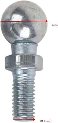 Balle Goujon, 2 pièces de voitures en acier inoxydable à billes Goujon M8 pour le gaz Struts balle terminé Bonnet - Poukt