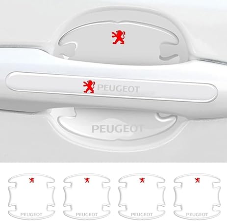 WENNIANJIA 8 Pièces Protecteur Poignée Porte de Voiture pour Peugeot Expert Teepee 2007-2016, Autocollant Protection comme Poignée Porte,E - Poukt
