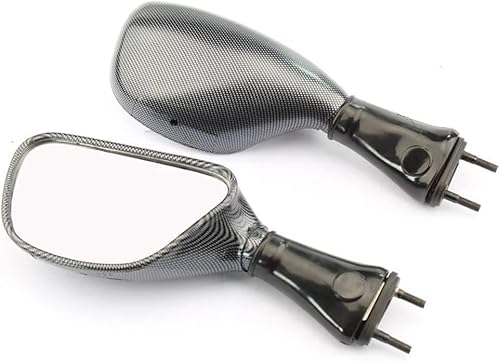 CBNFDKEOI Rétroviseurs latéraux Moto Rétroviseur Moto Rétroviseur Latéral Arrière pour ZX-6R ZX9R ZZR600 Ninja 650R ZX 636 1998-2003(Carbon Fiber) - Poukt