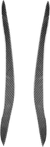 Sourcil Phare Voiture Pour BMW X5 E70 2010 2011 2012 voiture phare avant sourcils garnitures de paupière décoration en Fiber de carbone Style 2 pièces Garniture paupières phare - Poukt
