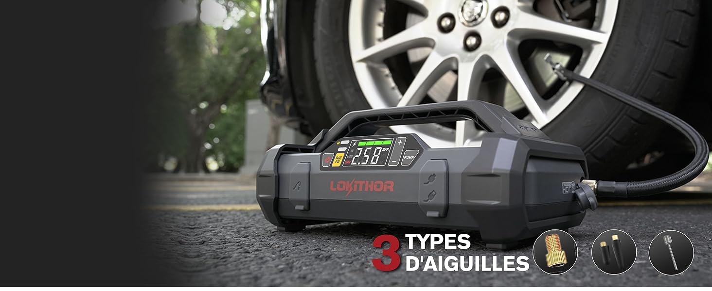 LOKITHOR Booster Batterie Voiture avec Compresseur