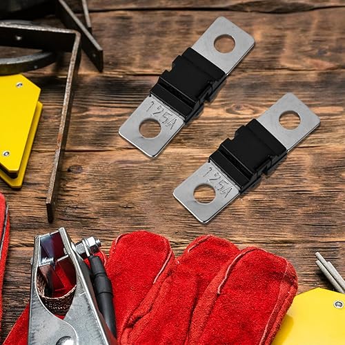 Fusible Mega à Courant Élévé 3 Pièces Fusibles Automobiles Plats 125v Mega Fusible Bolt-On Fusible Pour Voitures, Véhicules de Construction, Caravanes, Camions - Poukt
