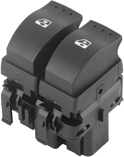ORBANA Commutateur Commande fenêtre Double Interrupteur de Commande de lève-vitre Double Bouton de Commande de lève-vitre électrique Double Interrupteur pour Clio II 2 8200 060 045 - Poukt