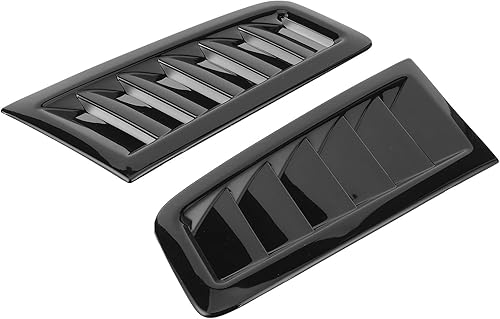 Aérations de Capot pour Focus RS MK2 Style, 2 Pièces Universelles Aérations de Capot Moteur Capot Moteur Pièces Extérieures de Voiture (Noir brillant) - Poukt