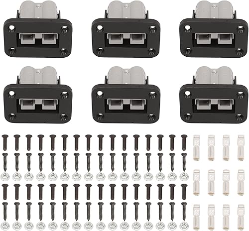 Taesayl Anderson Lot de 6 supports de montage encastrés 50 A pour caravane, bateau, camion, chariot élévateur, kit de construction de bateaux - Poukt