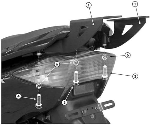 Top Case GiVi Monolock Support pour Yamaha Cygnus X MBK Flame - Poukt