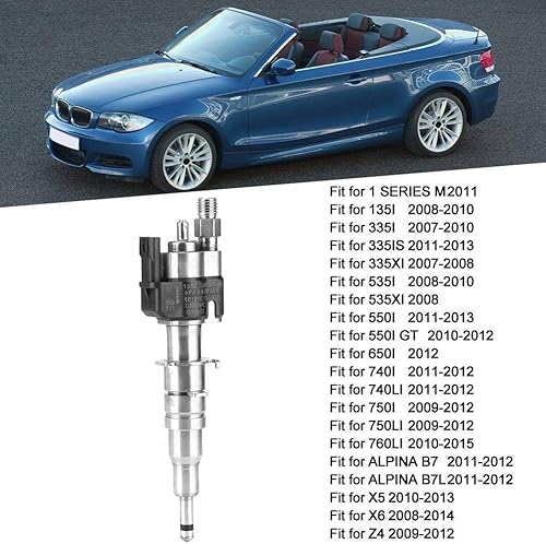 Injecteur de carburant en alliage d'aluminium adapté pour N54 N63 135335535550750 X5 X6 13537585261-09 - Poukt