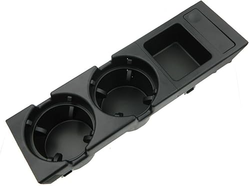 Bisenya 51168217953 Porte-gobelet pour Console Centrale - Porte-gobelet Double - Compatible avec Série 3 E46 316i 318d 318i 320d 320i 323i - Noir - Poukt