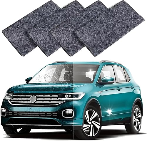Lot de 4 Nano Sparkle Cloth Chiffon Anti Rayures,Chiffon de réparation de Rayures de Peinture de Voiture, Chiffon Anti Rayures Voiture, Réparation d'éraflure de Voiture Car Surface réparation Propre - Poukt