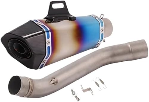 Echappement Silencieux Moto Tuyau pour Z750 2004-2008 Pot D'échappement De Moto 51mm Silencieux sans Lacet Moyen Lien Tuyau Silencieux Silencieux D'échappement Silencieux - Poukt