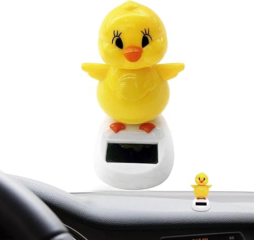 Poulet dansant solaire pour fenêtre,poussin dansant solaire,Jouets de danse solaires | Jouets de danse à énergie solaire, figurines d'ornements de poussin de dessin animé, tête de Bobble pour tableau - Poukt