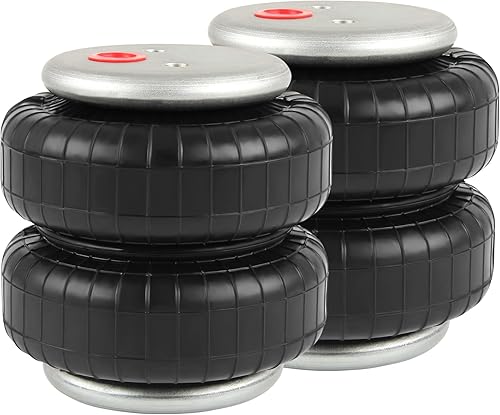 Densieg 2x Ressorts Suspension Pneumatique Amortisseur Universel standard 2500 lb 1/2 'NPT aéroport unique pour F150/F250 Chevrolet Silverado Dodge Ram 1500 2500 3500 - Poukt