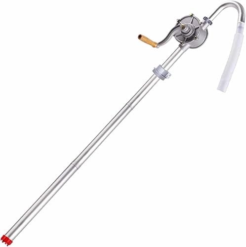 Pompe à Tambour, Pompe à Manivelle, 29 L/Min,Tambour de Manivelle Manuel Rotatif en Alliage d'aluminium, Pompe à Main pour Réservoir, Pompe à Carburant Manuel pour Garage Essence - Diesel - Poukt