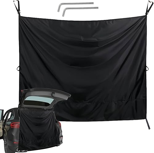 Rideaux de confidentialité de voiture | couverture latérale pour confidentialité et blindage, séparateur arrière, housse de douche réutilisable pour berline, minivan, van - Poukt