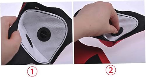 BEAHING Masque Facial de Protection Contre la poussière, Masque de poussière en Carbone activé Masque Sportif Anti-poussière Masque Facial Anti-Pollution pour Moto Cyclisme Running Outdoor Activités - Poukt