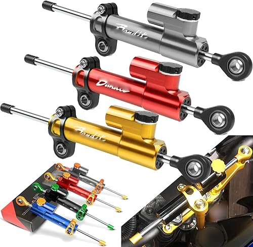 YKSM pour Suzuki GSF 600 650 Bandit S GSF 1200 1250 Bandit Aluminium Moto Accessoires Amortisseur Direction Stabiliser Contrôle De Sécurité (Color : Gold-Blue) - Poukt
