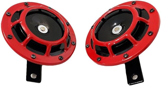 Klaxon de train sirène 12v 2x 110db pour voiture remplacement de voiture de train universel pour camion jeep haut-parleur d'avertissement bas Noir Rogue - Poukt