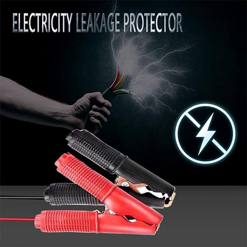RUNCCI-YUN Clip Crocodiles Câble d'Extension, Câble d'extension de Pince pour Batterie,1.5m 16 AWG 12 V 24 V 30A à Connexion Rapide à Connexion Rapide, pour Batterie de Voiture, inverseur - Poukt