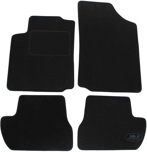 J&J AUTOMOTIVE | Tapis De Sol Noir Velours sur Mesure pour C2 2003-2009, Ajustement précis, Base Antidérapante, Renforcée dans la Zone de la Pédale - Poukt