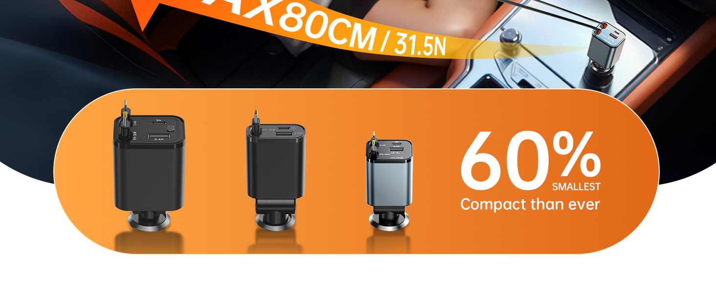 chargeur de voiture usb c