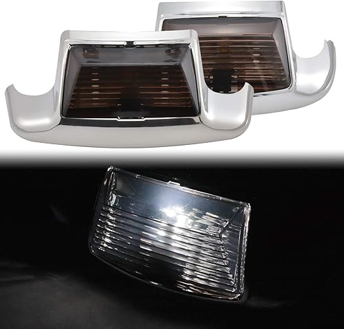 TUINCYN Feu avant arrière pour moto Harley Road King FLHT FLT FLHS Classic FLHTC FLHR FLSTC (lentille blanche) - Poukt