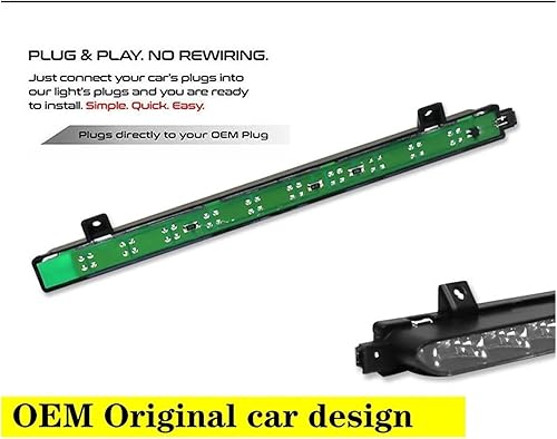 Feux Arrière pour Mini pour Cooper R56 R57 R58 R60 2007-2014 Lentille Chromée Noire 3ème Feu Stop LED Rouge OEM Fit Feu Stop Monté Haut 12V Car Feu ArrièRe(Smoked Chrome Lens) - Poukt
