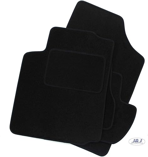 J&J AUTOMOTIVE | Tapis De Sol Noir Velours sur Mesure pour C2 2003-2009, Ajustement précis, Base Antidérapante, Renforcée dans la Zone de la Pédale - Poukt