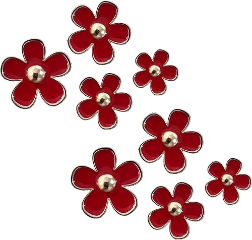 8pcs Clips de ventilation de voitures, Red Daisy Car Air Vent Clips ACCESSOIRES DE VOITURES, CLIP DE FLORNE DE CLIMAGNE DE CLIMENTATION DU PANFAGE LAND - Poukt