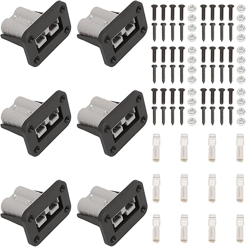 Taesayl Anderson Lot de 6 supports de montage encastrés 50 A pour caravane, bateau, camion, chariot élévateur, kit de construction de bateaux - Poukt