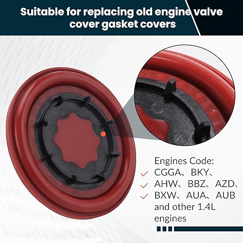Begchy 036103464AK 036103464AH Membrane de Couvercle de Soupape pour Fabia Hatchback Sedan 03E103765B 03E103201C 03E103765C - Poukt