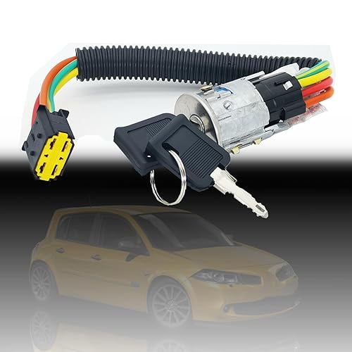 Neiman Interrupteur pour cylindre d'allumage Avec 2 clés,Für Renault Clio 2 mk2 Renault Megane Scenic 1 mk1 7701469419 7701471098 7701471098 7701471220 - Poukt