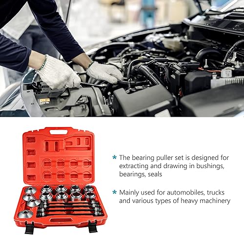 Outils universels de roulement de voiture, 36pcs Outils d'insertion de retrait de roulement de buse Outils d'insertion d'extraction de roulement Outil professionnel de retrait de roulement de bague - Poukt