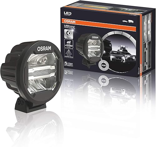 OSRAM LEDDL111-CB Round, phare LED pour éclairage de champ proche et lointain, combo, 3000 lumens, faisceau lumineux jusqu'à 300 m, phare à LED/feu de route auxiliaire et feu de position, ECE - Poukt